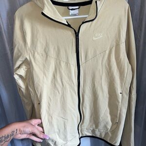 Nike Cream Full-Zip Jacket with Hood